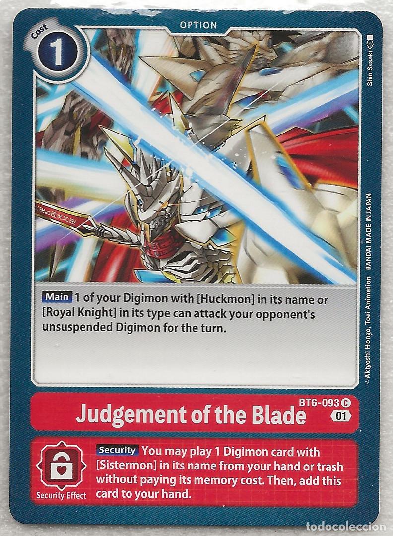 Trading Cards: Digimon TCG 2020 BT6-093 Judgement of the Blade