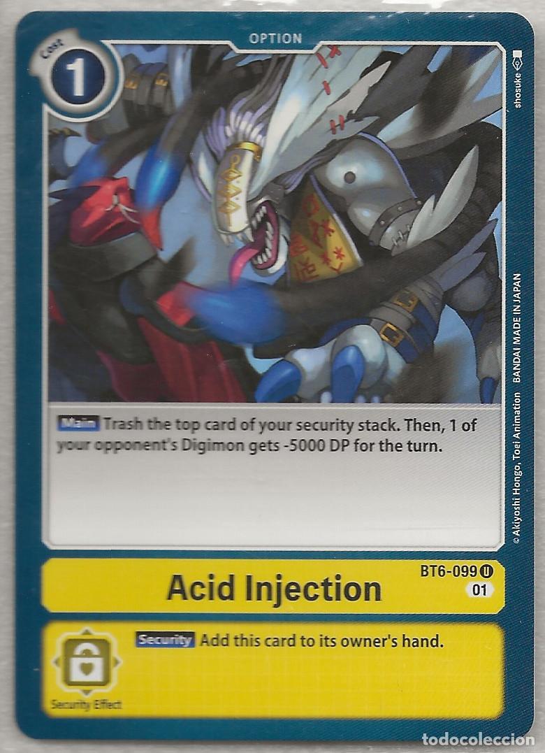Trading Cards: Digimon TCG 2020 BT6-099 Acid Injection