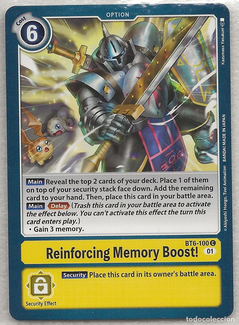 Trading cards: Digimon TCG 2020 BT6-100 Reinforcing Memory Boost! - Foto 1
