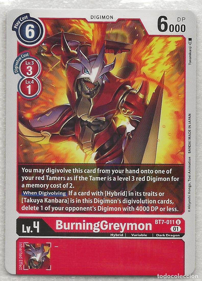 Trading Cards: Digimon TCG 2020 BT7-011 BurningGreymon
