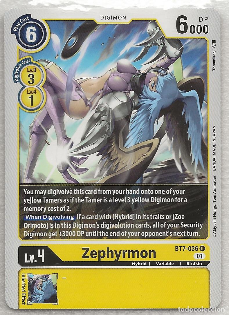 Trading Cards: Digimon TCG 2020 BT7-036 Zephyrmon