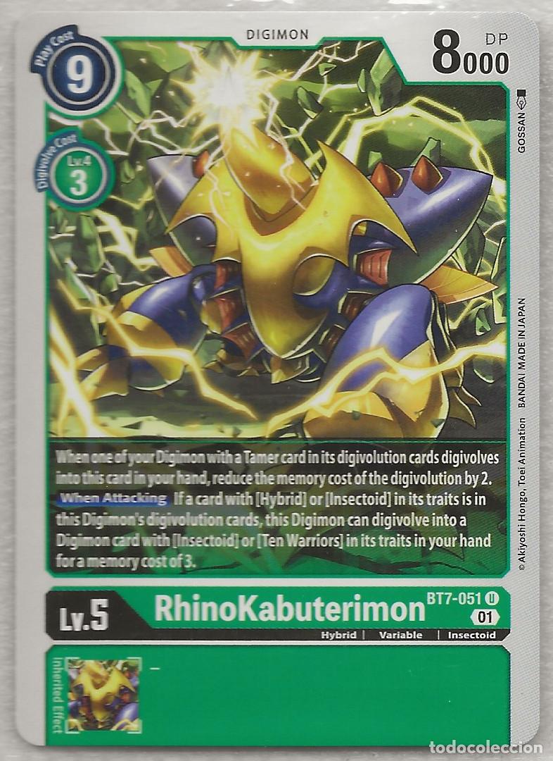 Trading Cards: Digimon TCG 2020 BT7-051 RhinoKabuterimon