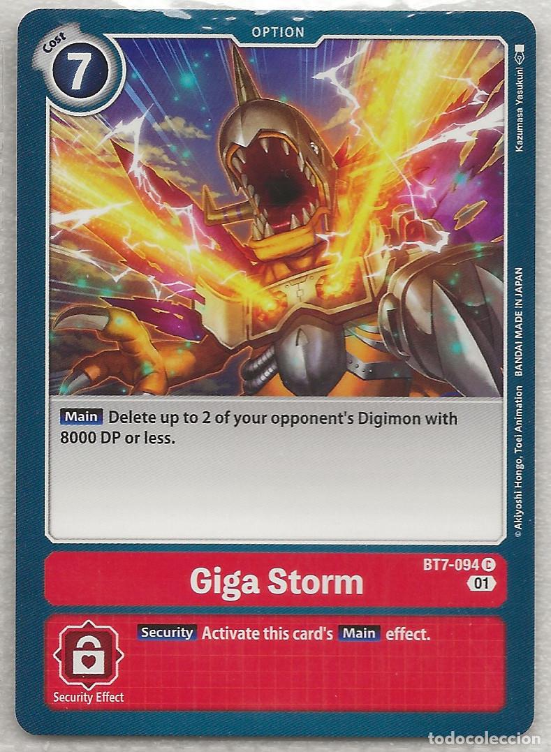 Trading Cards: Digimon TCG 2020 BT7-094 Giga Storm