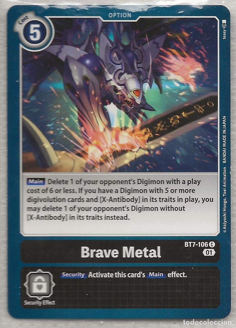 Trading Cards: Digimon TCG 2020 BT7-106 Brave Metal