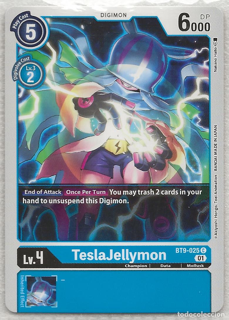 Trading Cards: Digimon TCG 2020 BT9-025 TeslaJellymon