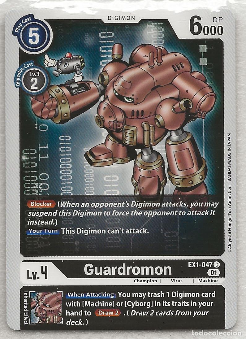 Trading cards: Digimon TCG 2020 EX1-047 Guardromon - Foto 1