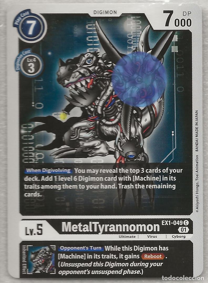 Trading Cards: Digimon TCG 2020 EX1-049 MetalTyrannomon