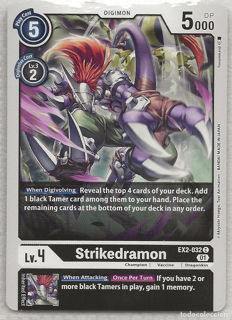 Trading Cards: Digimon TCG 2020 EX2-032 Strikedramon