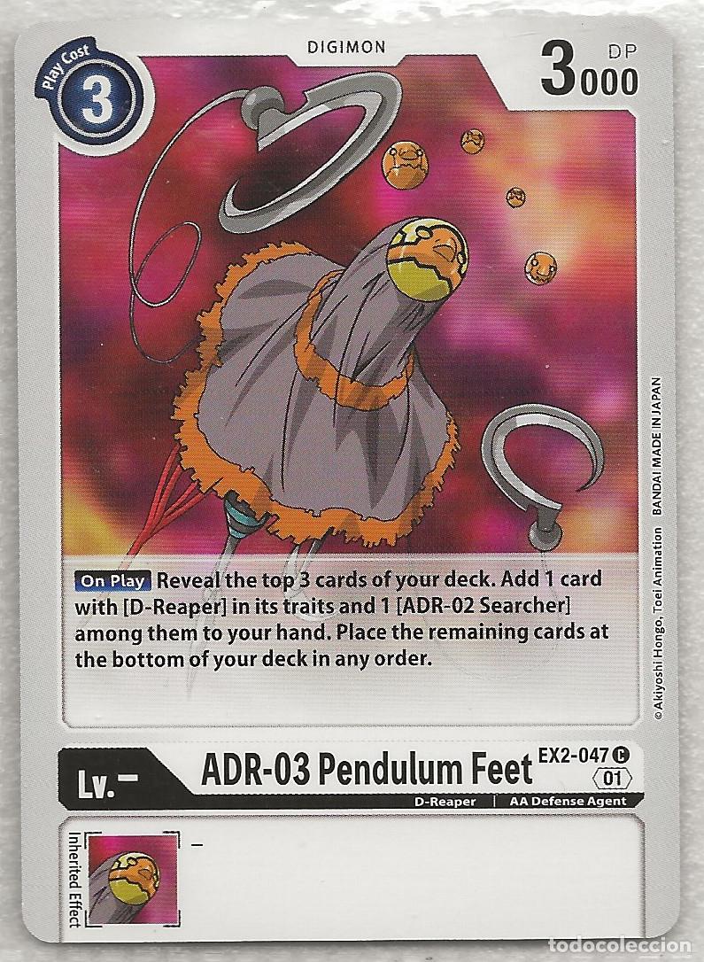 Trading Cards: Digimon TCG 2020 EX2-047 ADR-03 Pendulum Feet