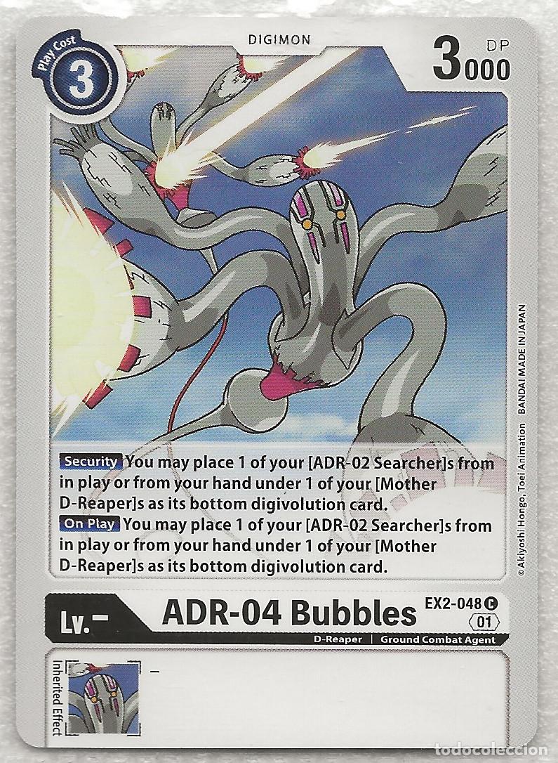 Trading Cards: Digimon TCG 2020 EX2-048 ADR-04 Bubbles