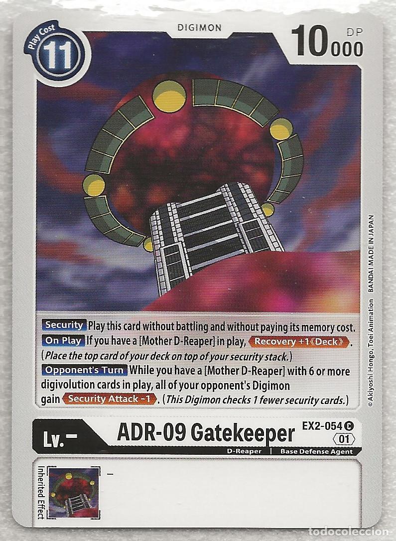 Trading Cards: Digimon TCG 2020 EX2-054 ADR-09 Gatekeeper