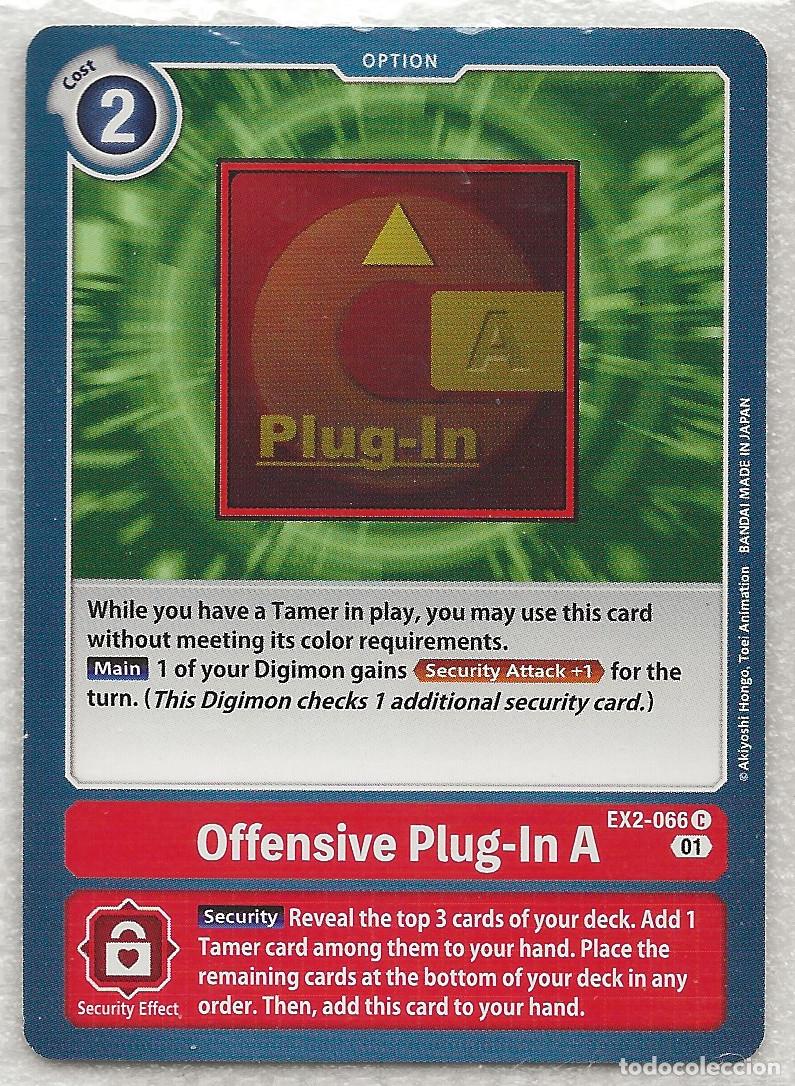 Trading Cards: Digimon TCG 2020 EX2-066 Offensive Plug-In A