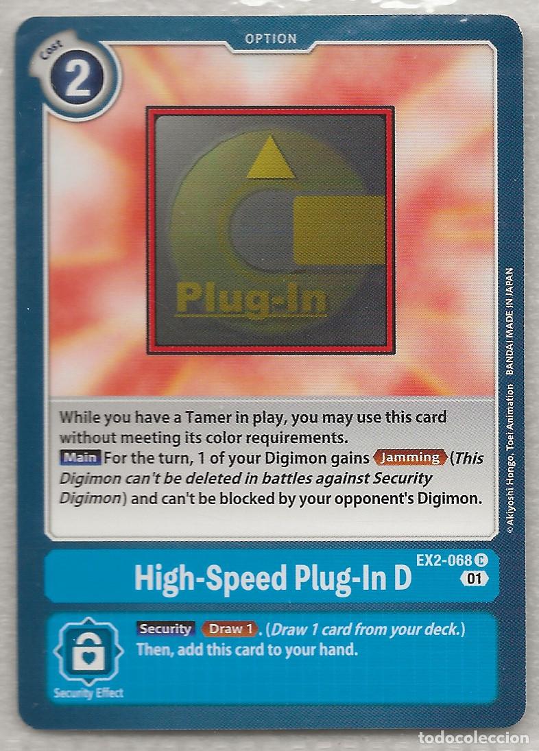 Trading Cards: Digimon TCG 2020 EX2-068 High-Speed Plug-In D