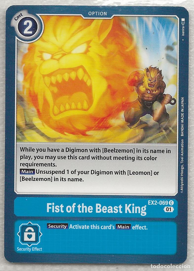 Trading Cards: Digimon TCG 2020 EX2-069 Fist of the Beast King