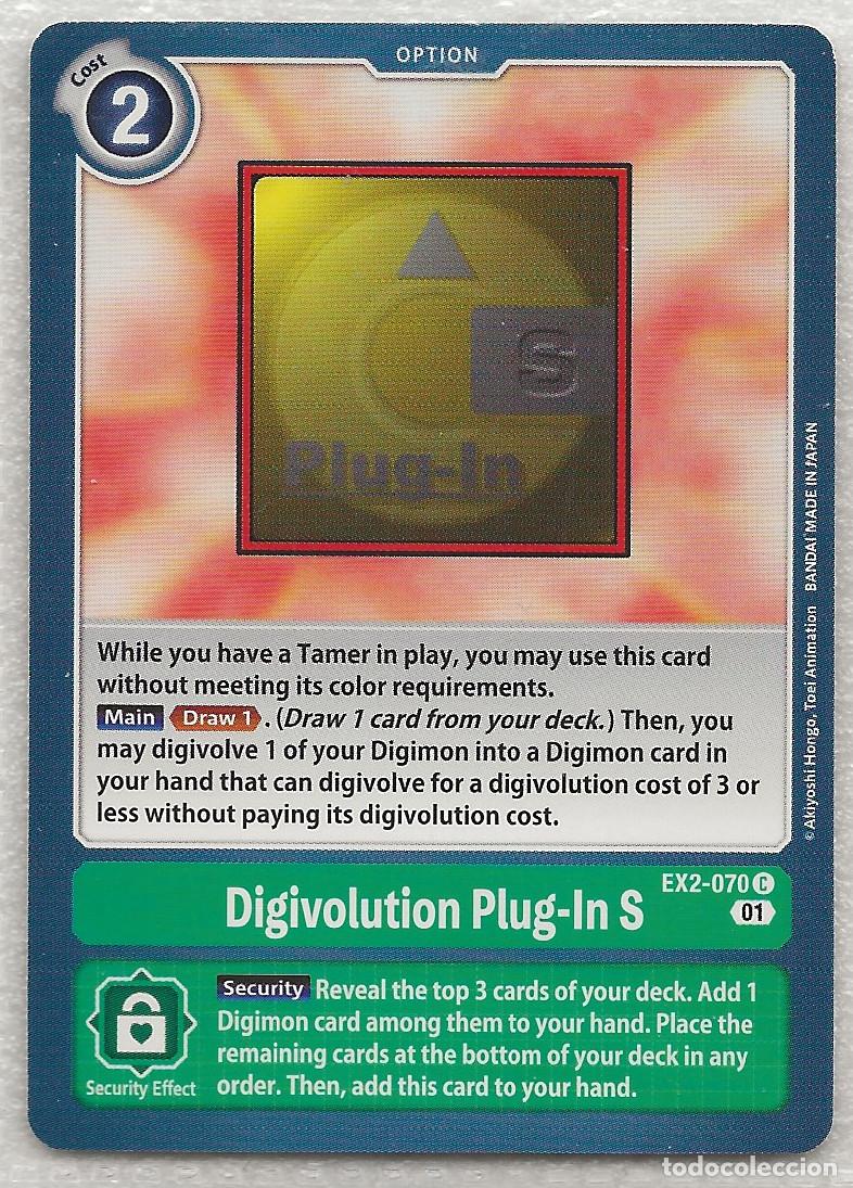 Trading Cards: Digimon TCG 2020 EX2-070 Digivolution Plug-In S