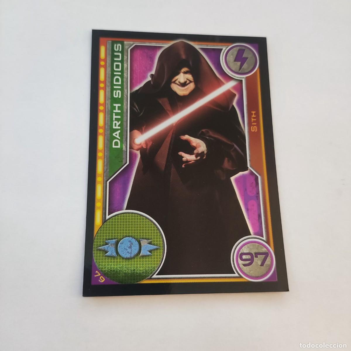 nº 79 darth sidious, sith - cromo carta brillan - Buy Antique