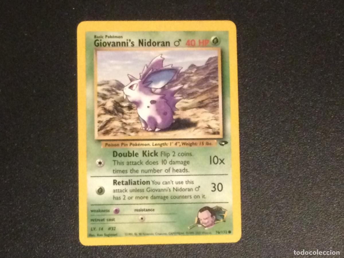 Trading Cards: Carta pokemon Giovanni&rsquo;s Nidoran (GC76) Gym Challenge
