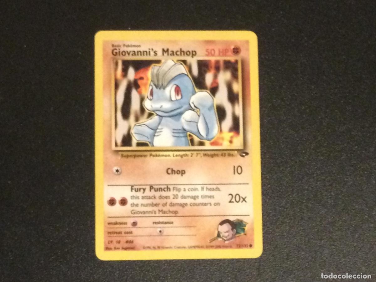 Trading Cards: Carta pokemon Giovanni&rsquo;s Machop (GC72) Gym Challenge