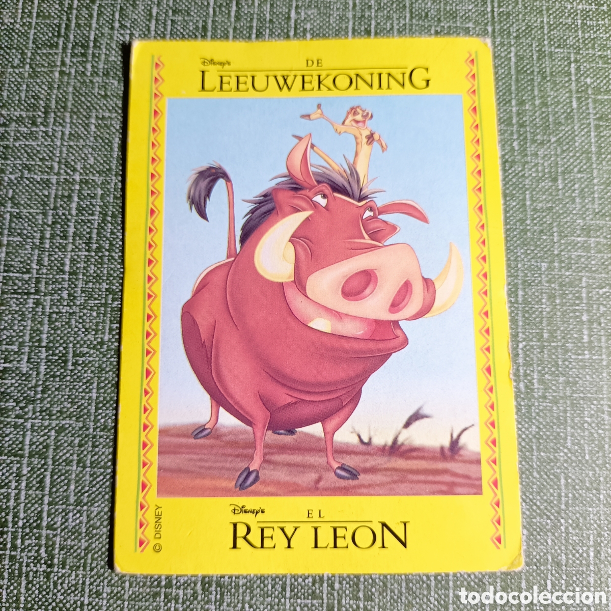 Trading cards: CARTA PANINI. EL REY LEON - Foto 1