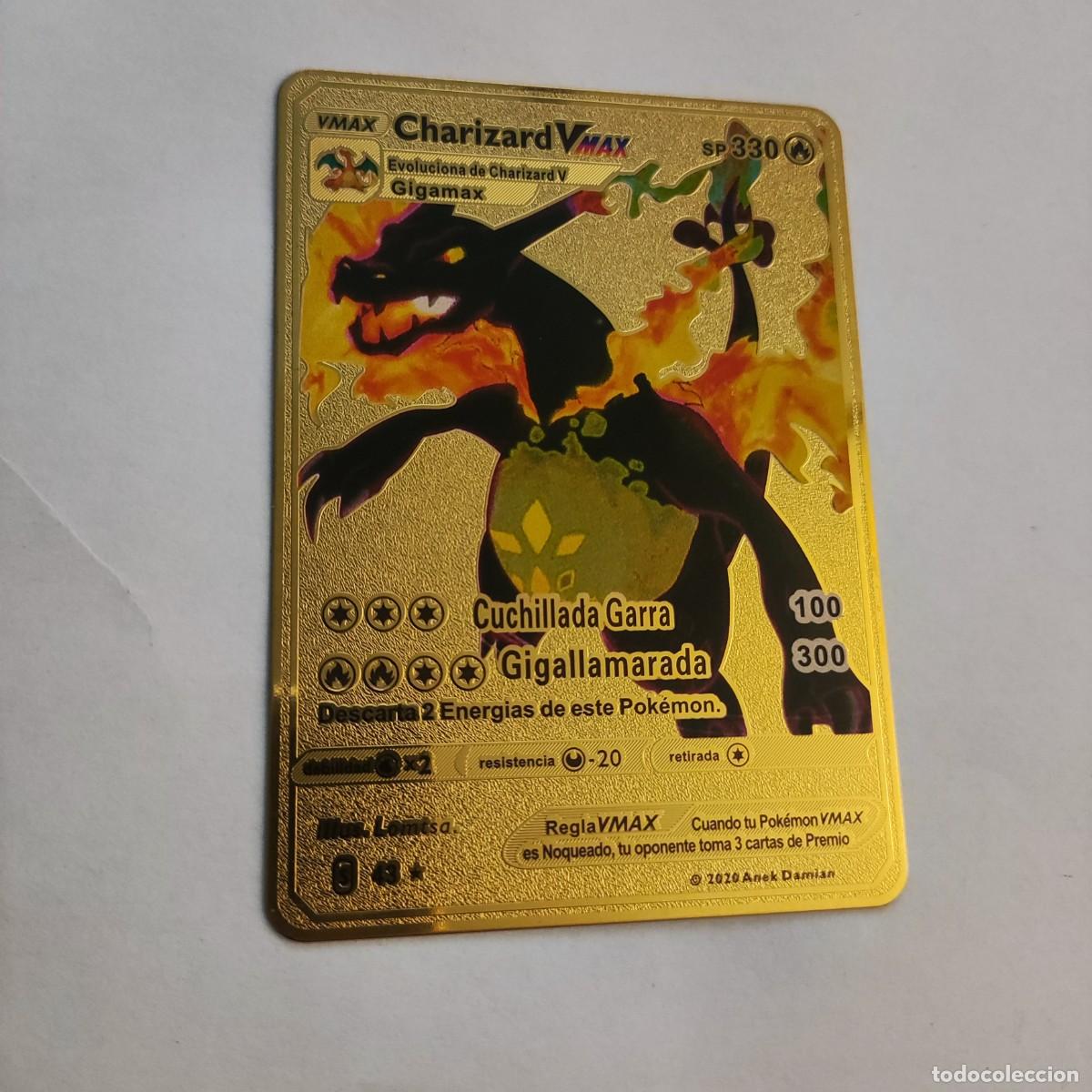 pokemon metal oro dorado charizard vmax ps 330 - Compra venta en  todocoleccion
