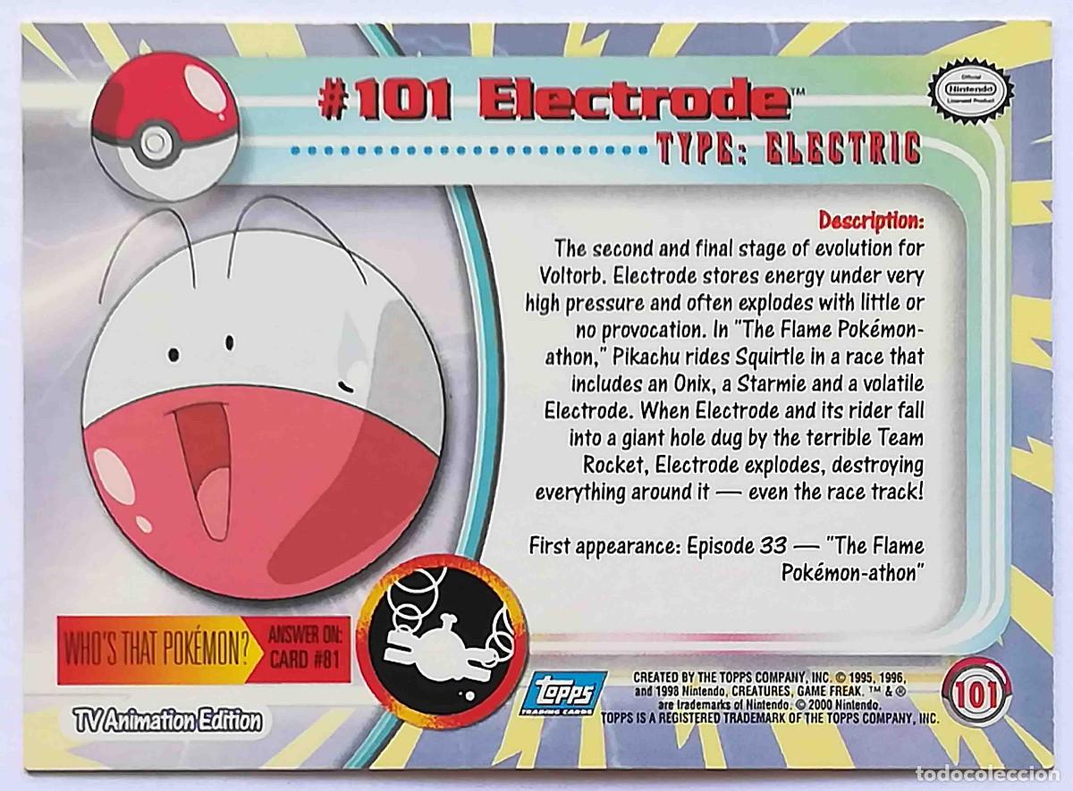 Trading cards: Pokemon TV Animation 2000 # 101 Electrode. - Foto 2