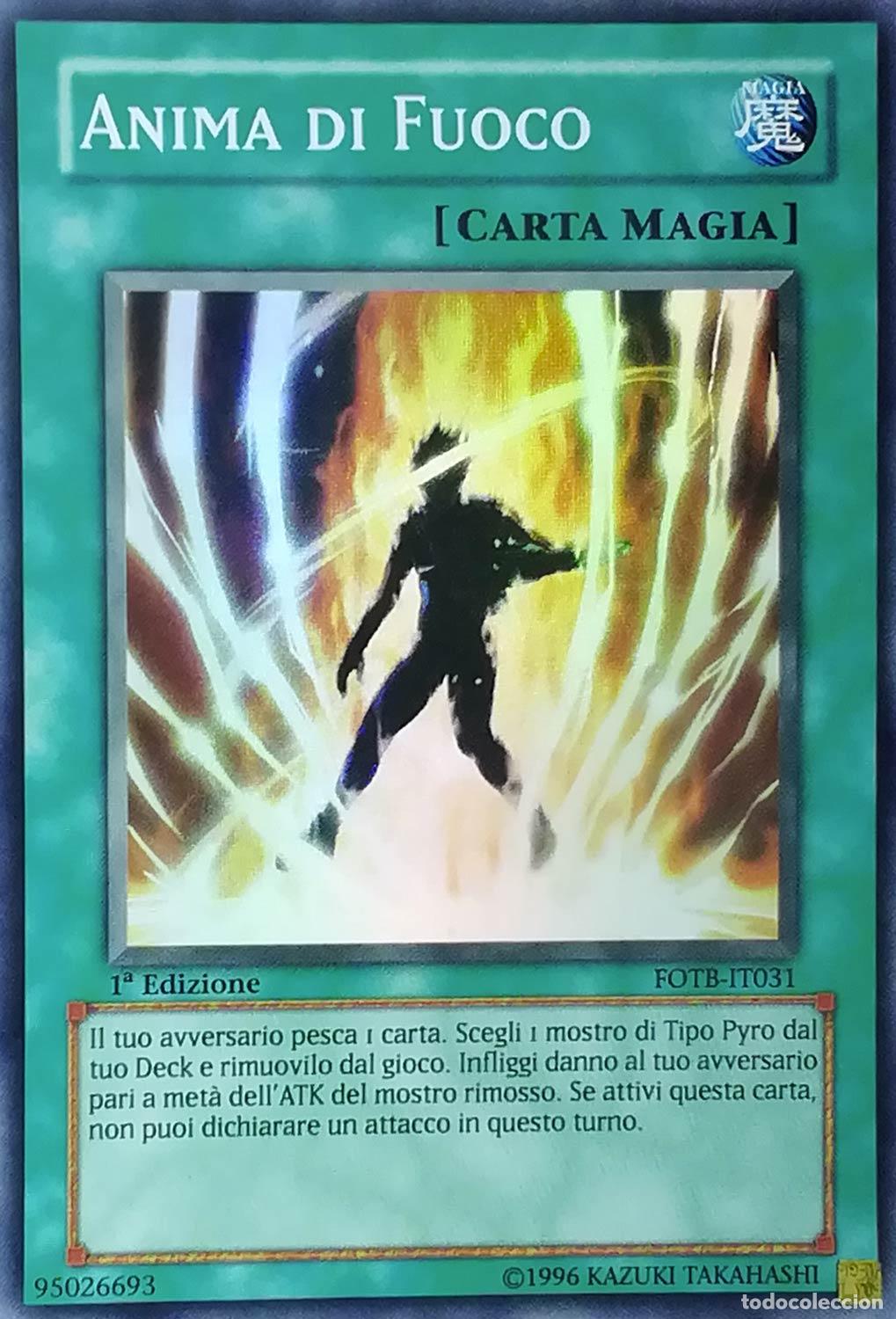 Trading cards: Carta YUGIOH-Anima di Fuoco-FOTB-IT031-ITA-EX-Super Rare 1.Ed - Konami