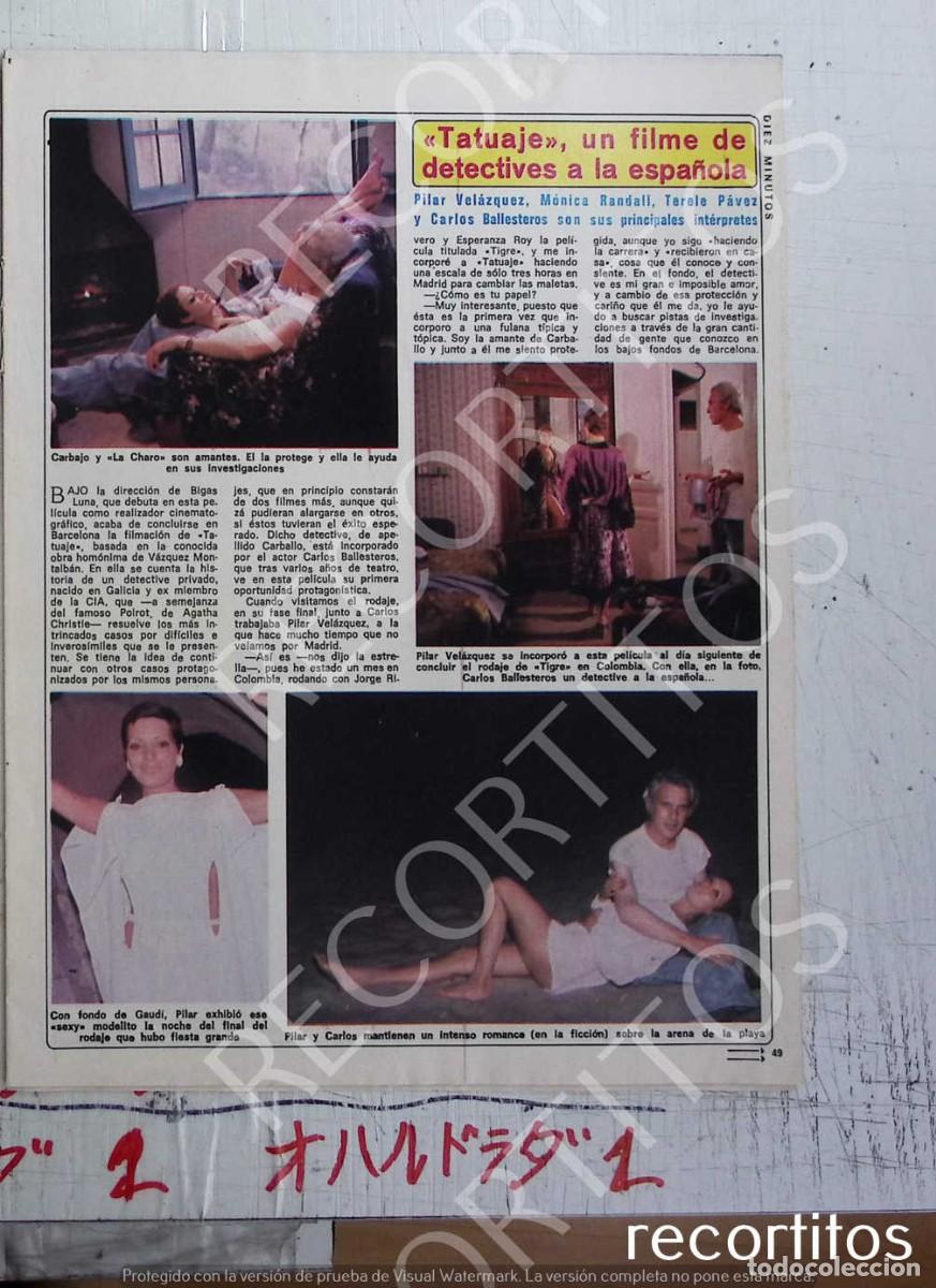 Trading Cards: PILAR VELAZQUEZ CARLOS BALLESTEROS TATUAJE MONICA RANDALL BIGAS LUNA FERNANDO AMAT
