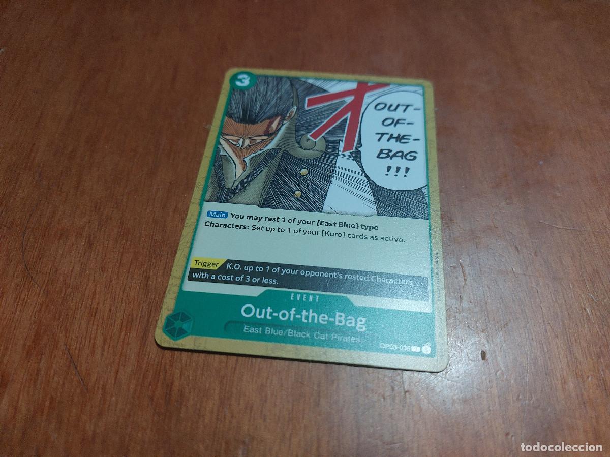 Trading cards: OP03-036 OUT TO THE BAG ONE PIECE EN INGL&Eacute;S. CARTA. CROMO. BUEN ESTADO. TRADING CARDS