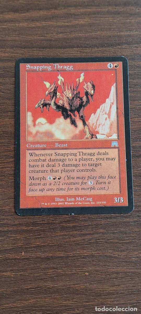 Trading cards: MAGIC. THE GATHERING. DECKMASTER CARD SNAPPING THRAGG - Foto 1