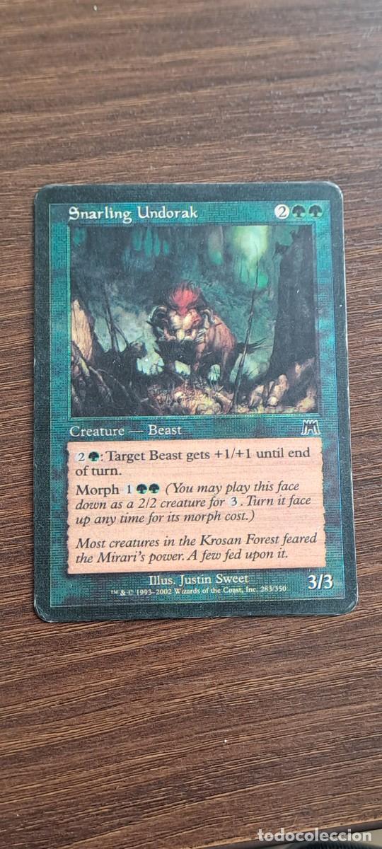Trading cards: MAGIC. THE GATHERING. DECKMASTER CARD SNARLING UNDORAK - Foto 1