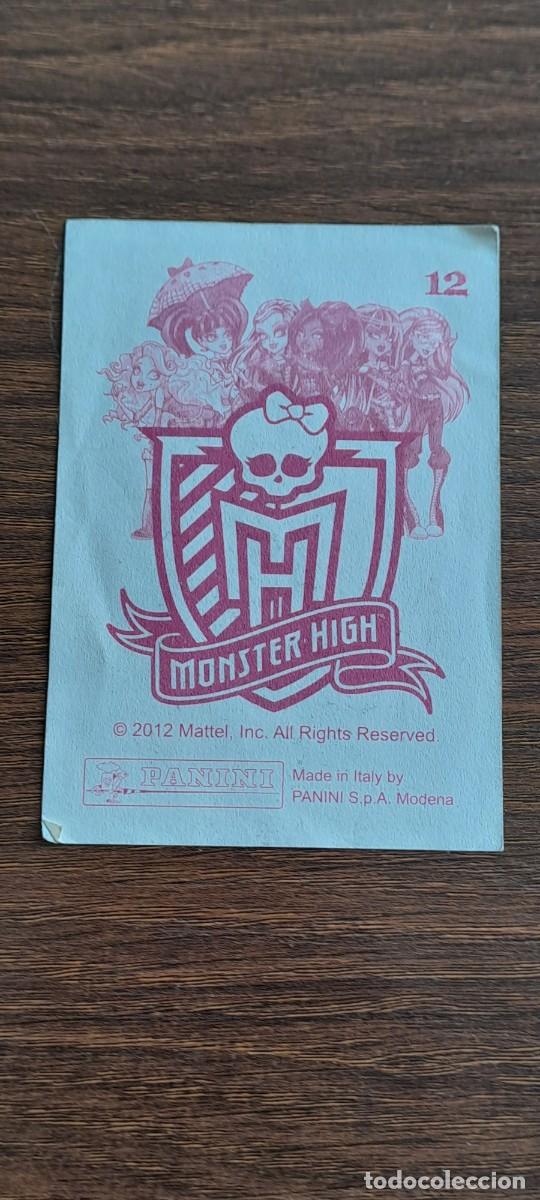 Trading cards: MONSTER HIGH N&ordm; 12 PANINI A&Ntilde;O 2012 MATTEL - Foto 2