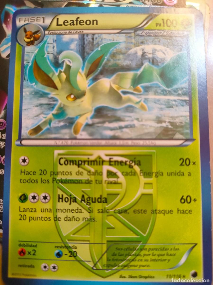 Trading cards: Leafeon. Carta Pokemon
