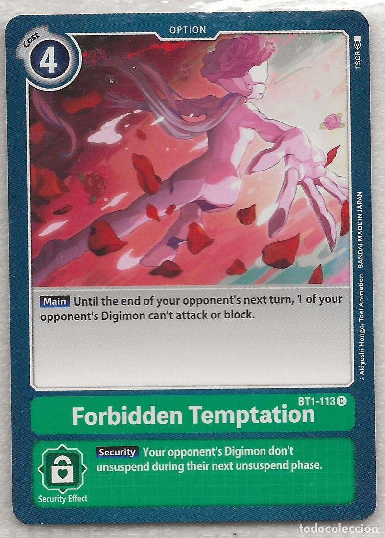Trading Cards: Digimon TCG 2020 BT1-113 Forbidden Temptation