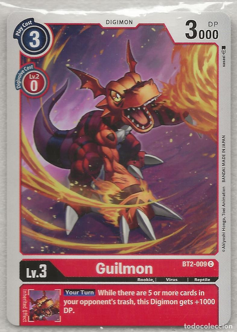 Trading Cards: Digimon TCG 2020 BT2-009 Guilmon