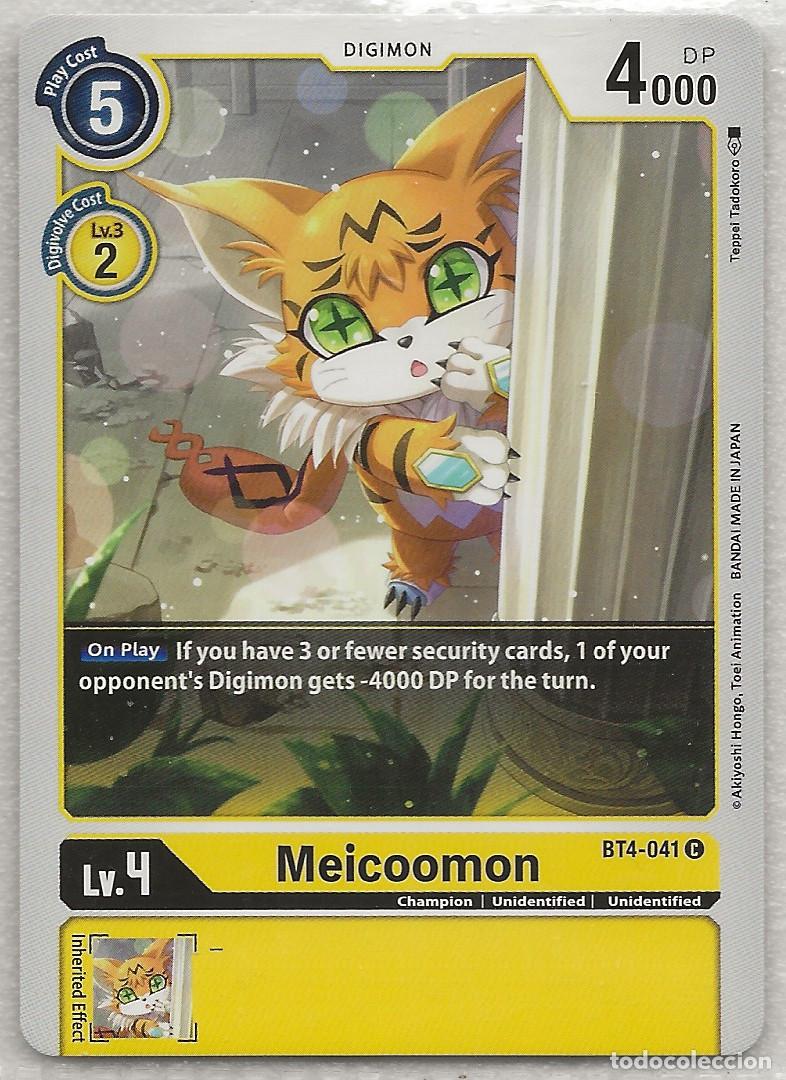 Trading Cards: Digimon TCG 2020 BT4-041 Meicoomon