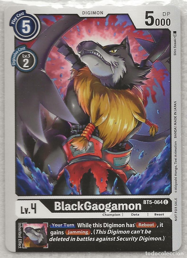 Trading Cards: Digimon TCG 2020 BT5-064 BlackGaogamon