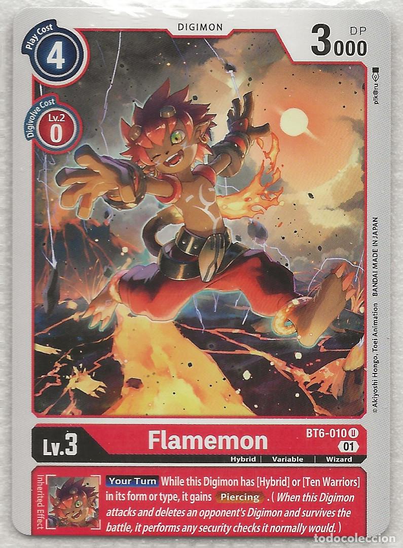 Trading Cards: Digimon TCG 2020 BT6-010 Flamemon