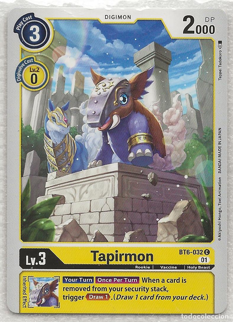 Trading cards: Digimon TCG 2020 BT6-032 Tapirmon - Foto 1