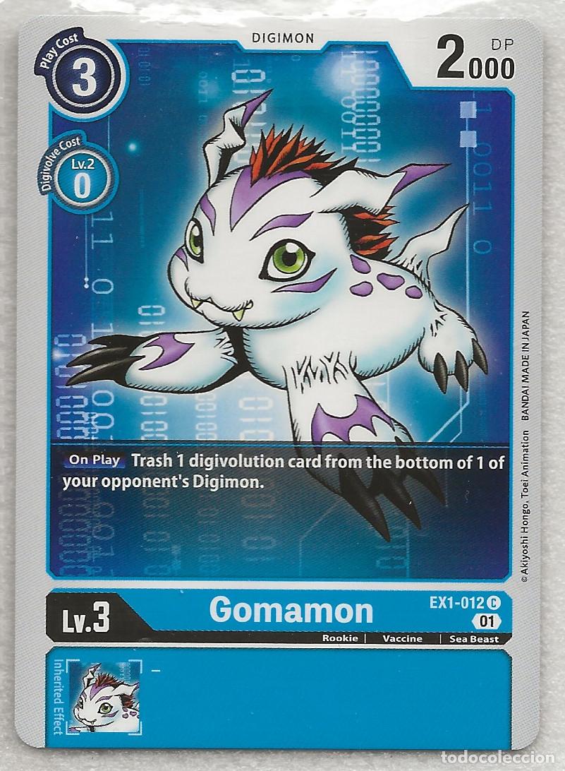 Trading cards: Digimon TCG 2020 EX1-012 Gomamon - Foto 1