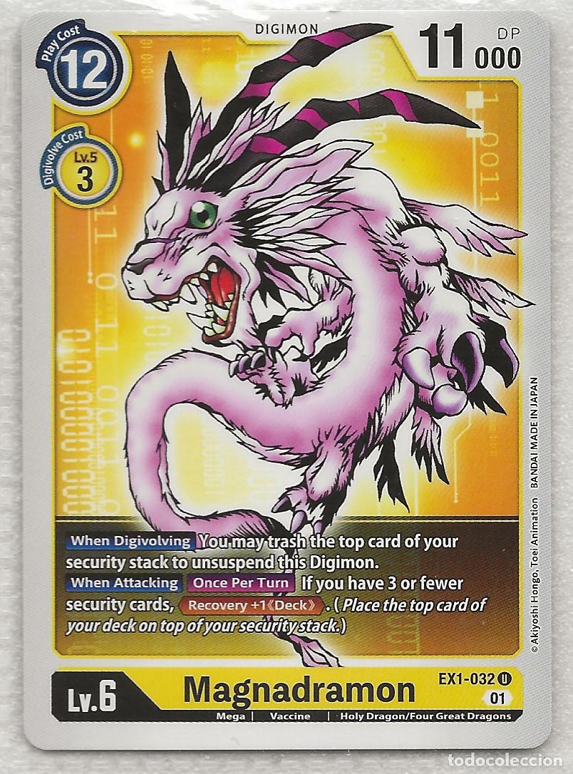 Trading Cards: Digimon TCG 2020 EX1-032 Magnadramon