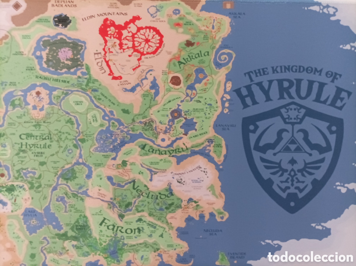 Trading cards: Tapete Zelda Mapa Game - Foto 1
