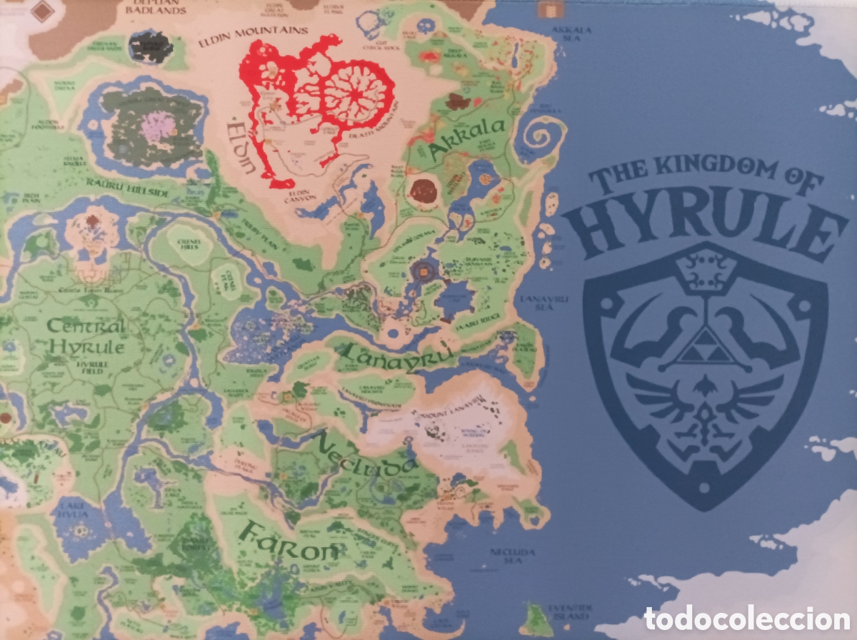 Trading cards: Tapete Zelda Mapa Game - Foto 5