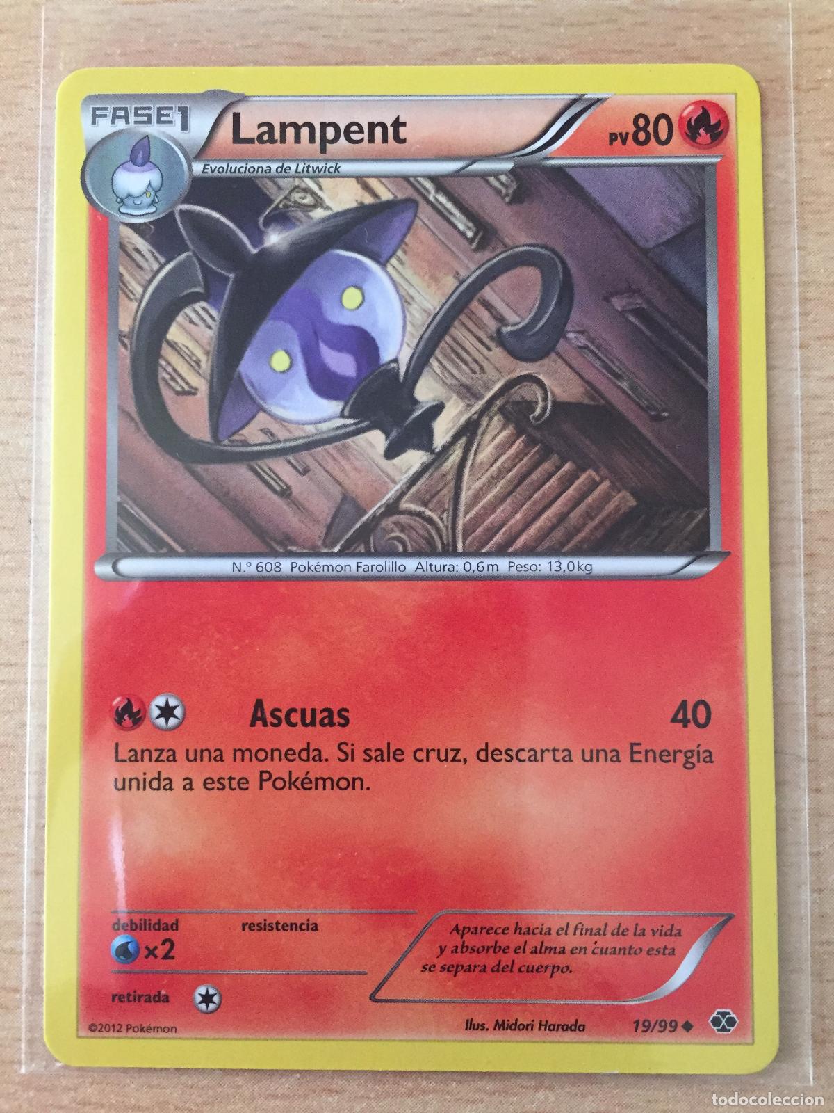 Trading cards: 2012 - LAMPENT - POKEMON - Foto 1