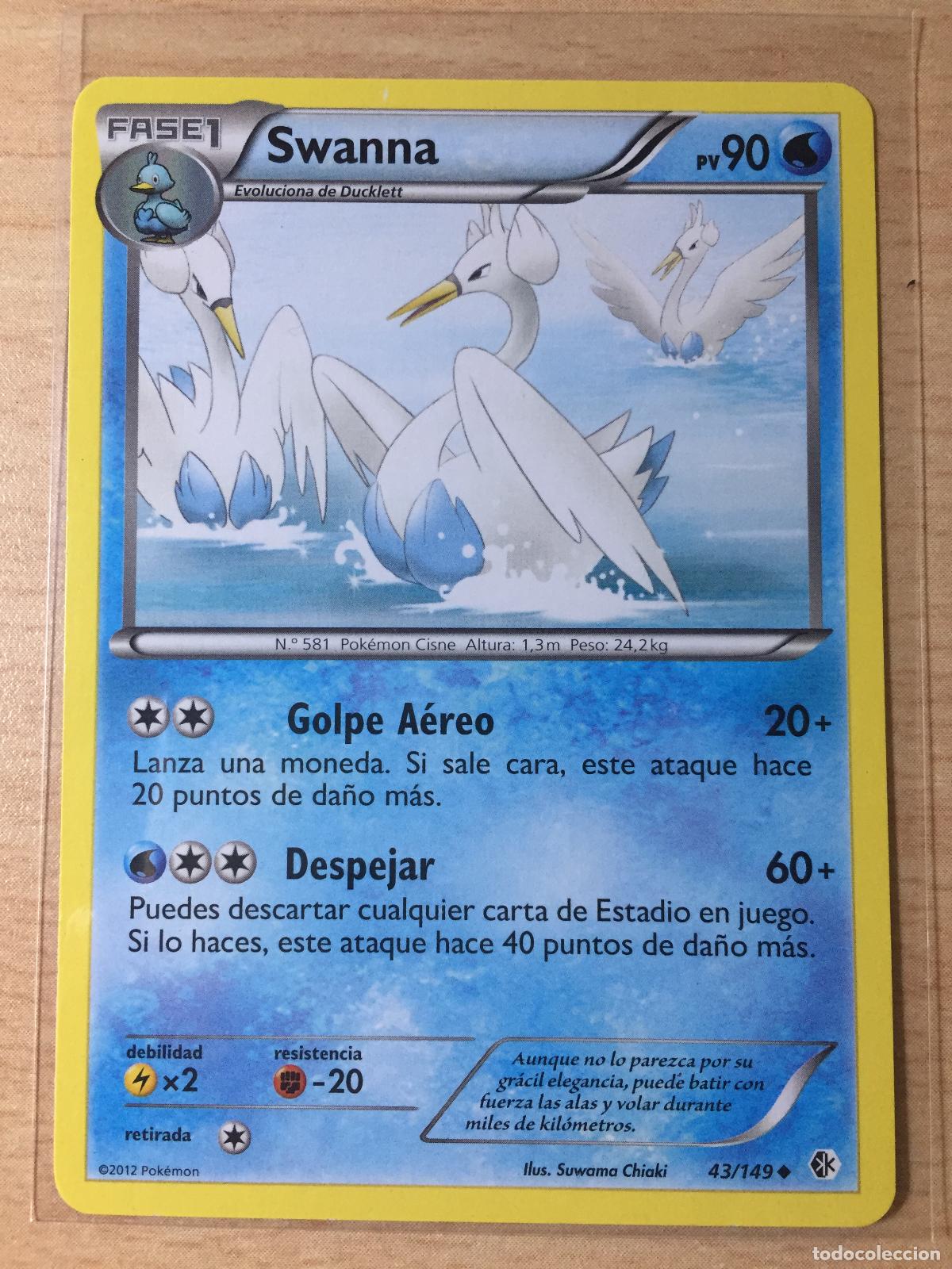 Trading cards: 2012 - SWANNA - POKEMON - Foto 1