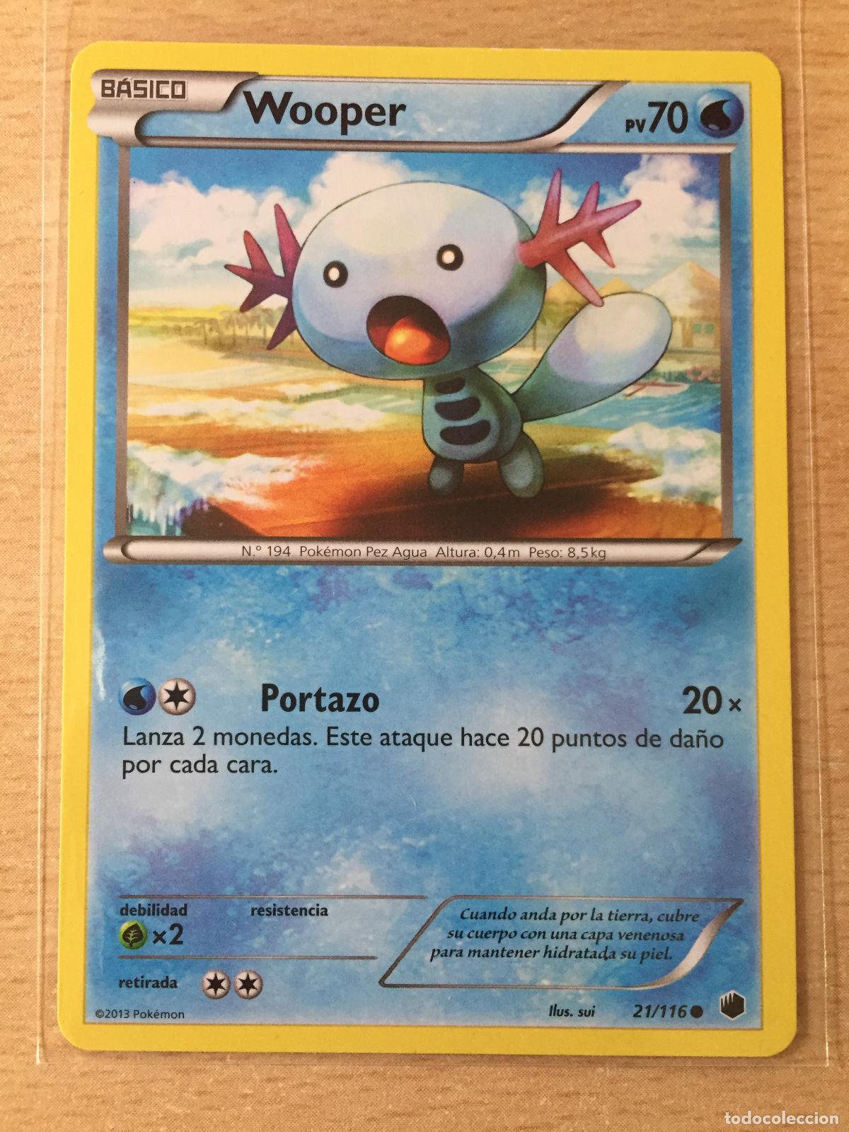 Trading cards: 2013 - WOOPER - POKEMON - Foto 1