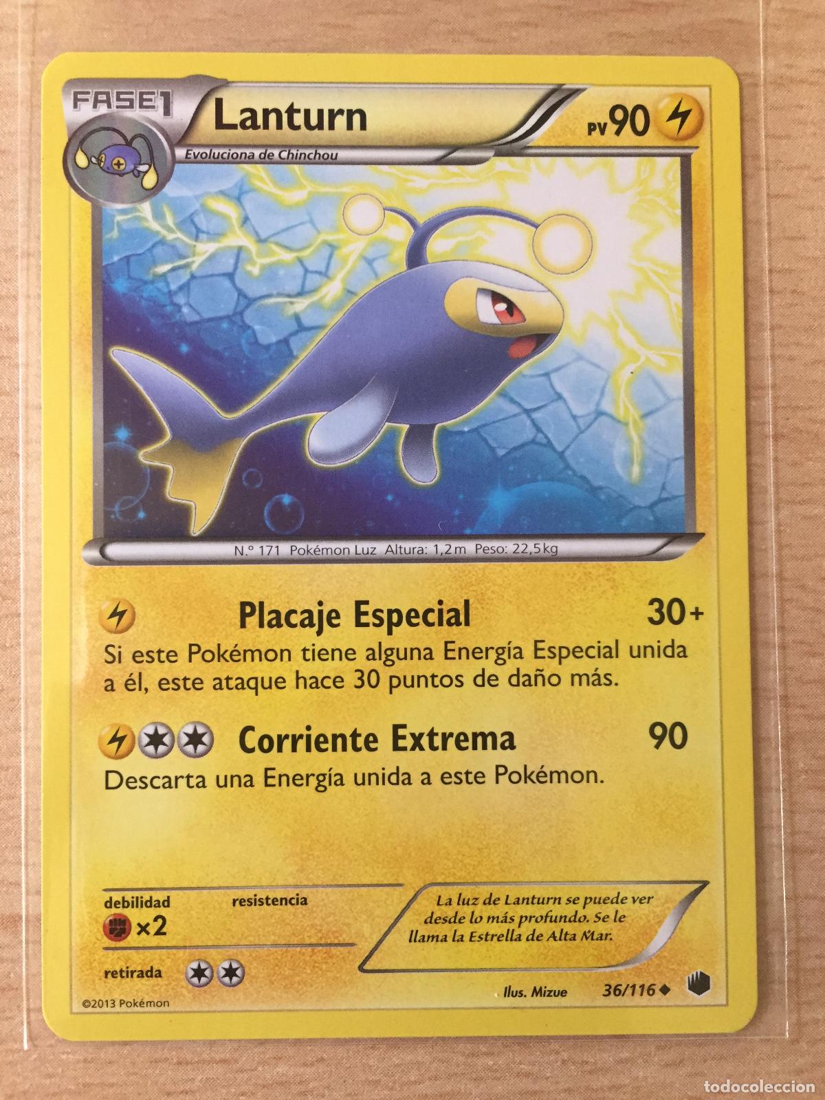 Trading cards: 2013 - LANTURN - POKEMON - Foto 1