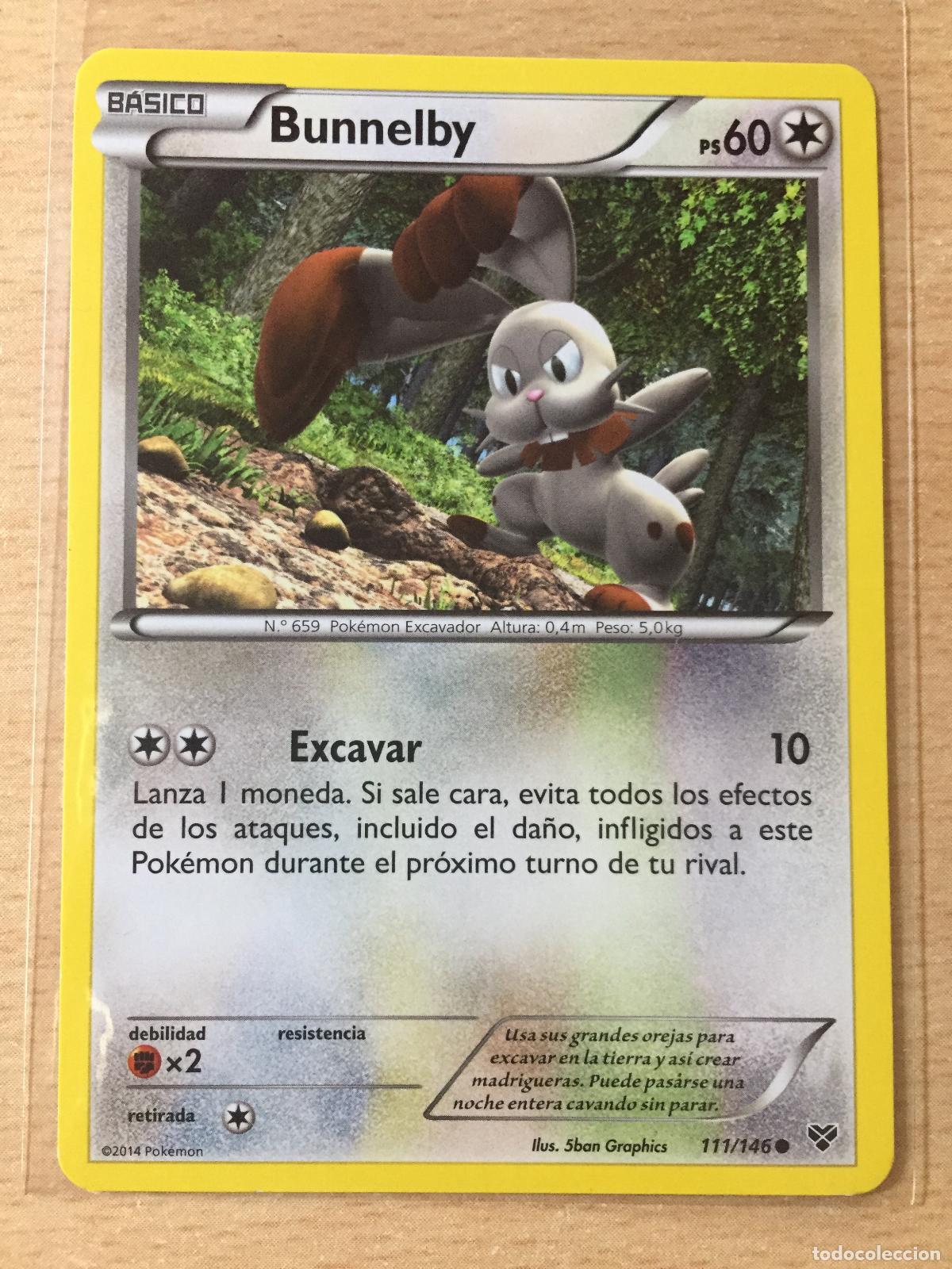 Trading cards: 2014 - BUNNELBY - POKEMON - Foto 1