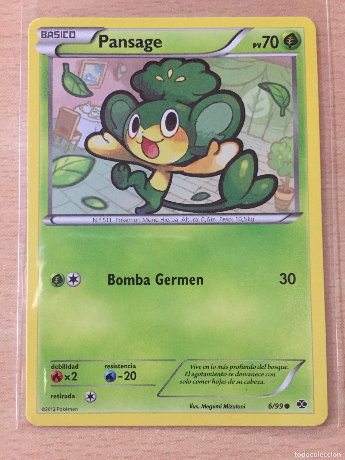 Trading cards: 2012 - PANSAGE - POKEMON - Foto 1