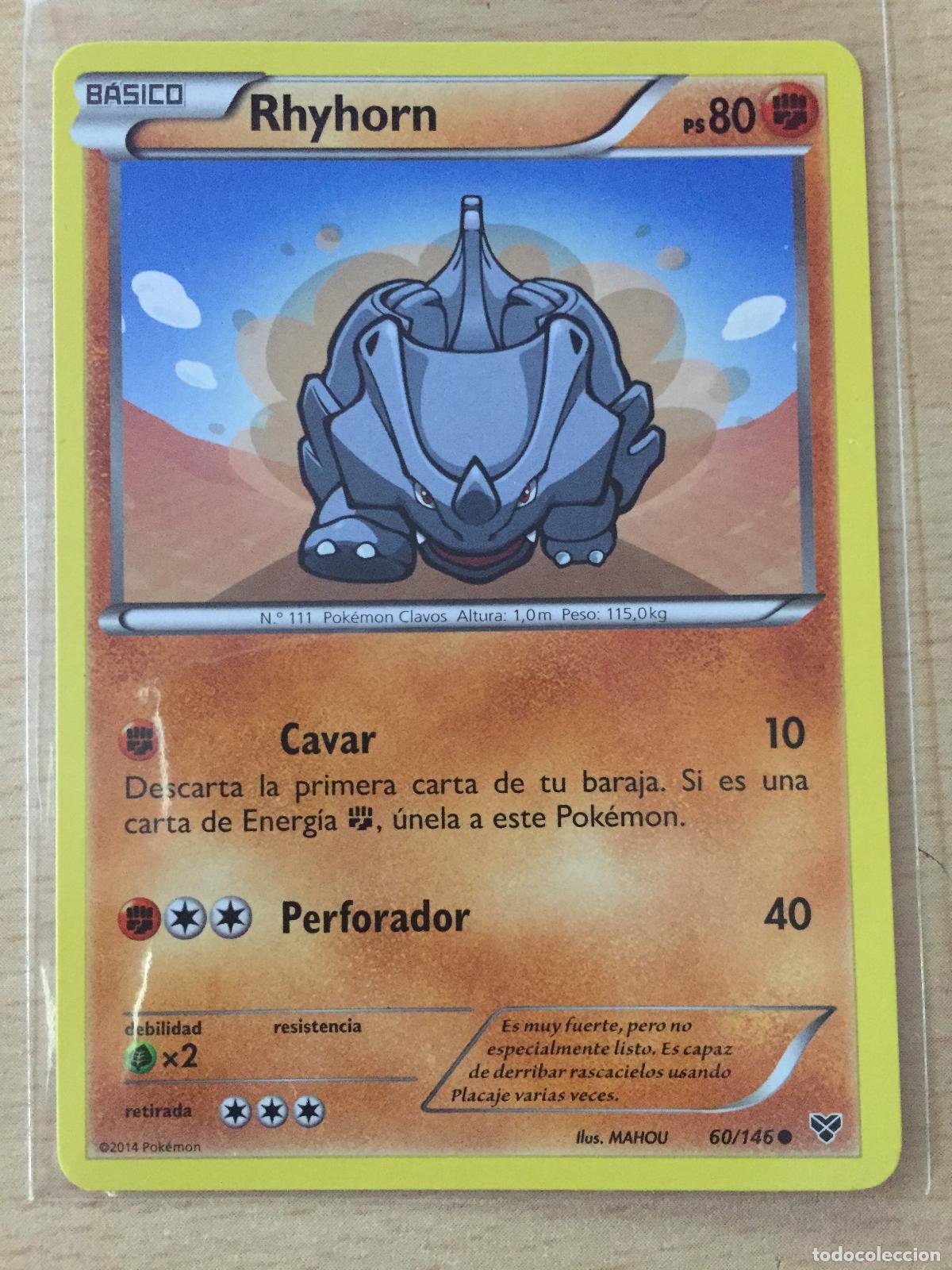 Trading cards: 2014 - RHYHORN - POKEMON - Foto 1