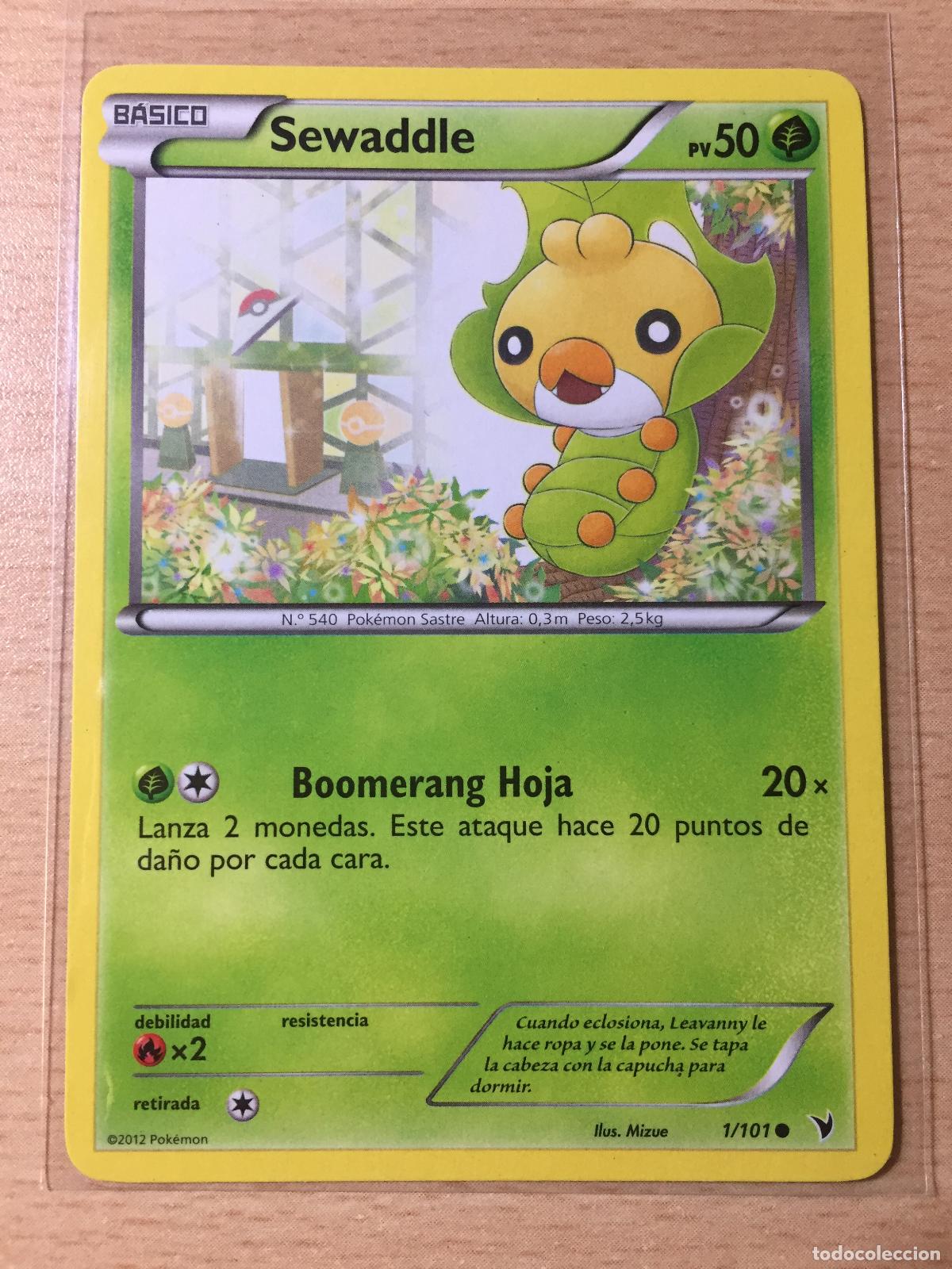 Trading cards: 2012 - SEWADDLE - POKEMON - Foto 1